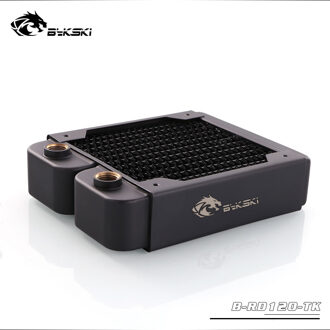 Bykski 38Mm Dikke 120Mm Koperen Radiator Computer Water Koelvloeistof Ontlading Koellichaam Warmtewisselaar Radiator Voor 12Cm Fan dissipatio