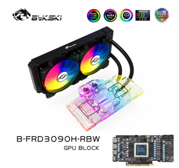 Bykski AIO GPU Water Cooling Kit For NVIDIA RTX 3080 3090 AIC Reference Graphics Card VGA Radiator 5V A-RGB B-FRD3090H-RBW