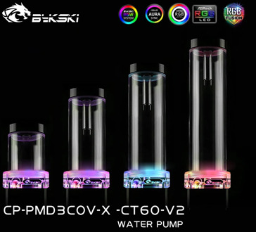 Bykski CP-PMD3COV-X-CT60,DDC Luminous Water Tank+Pump Combo,Reservoir+Pump,Integrated Pump Symphony 12V 4Pin RGB/5V 3Pin ARGB