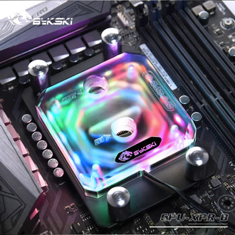 Bykski CPU Water Block use for AMD RYZEN3000 AM3/AM3+/AM4 X570 Motherboard Socket RGB support 5V 3PIN GND Header to Motherboard