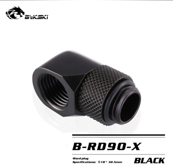 BYKSKI G1/4'' 90 Degree Rotary Fitting / Brass accessories of water cooling Adaptors Copper