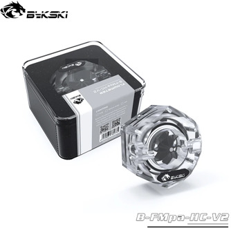 BYKSKI Water Cooler Flow Meter 2-Way 2 hole G1/4 Thread Flow Meter Fitting 5V A-RGB Light to AURA Coolant Filter Computer Cooler