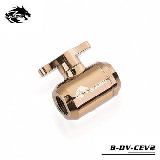 Bykski Water Kleppen, Hand-Draai Afvoer Schakelaar, Aluminium Handvat Voor Hard Tubing, B-DV-CEV2 alle goud