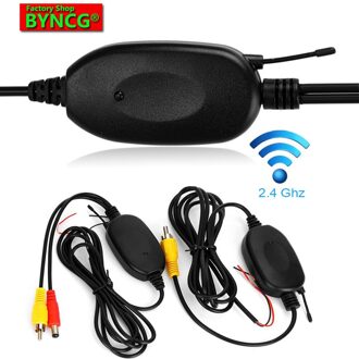 BYNCG W0 2.4 Ghz Draadloze RCA Video Zender en Ontvanger voor Auto Achteruitrijcamera Monitor Zender & Ontvanger Adapter