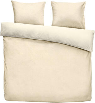 Byrklund 25% korting - Leen Bakker - Dekbedovertrek Teddy Favorite Fuzzle - Off-white - 200x220 Cm - Polyester/Teddy - Wit