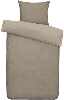 Byrklund 2e Halve Prijs Leen Bakker - Dekbedovertrek Teddy Favorite Fuzzle - - 140x220 Cm - Polyester/Teddy - Bruin