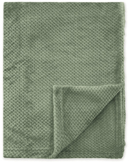 Byrklund Bedsprei Bubble Cuddle - Olijfgroen - 130x160cm Van Byrklund Microvezel - Dekbed-Discounter.nl