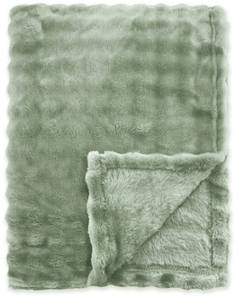 Byrklund Bedsprei Ribbed Comfort -Olijfgroen - 150x200cm Van Byrklund Microvezel - Dekbed-Discounter.nl