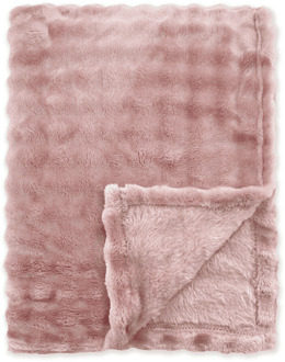 Byrklund Bedsprei Ribbed Comfort - Oud Roze - 150x200cm Van Byrklund Microvezel - Dekbed-Discounter.nl