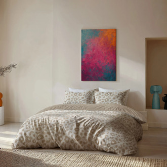 Byrklund Dekbedovertrek Animal Spots - Tweepersoons (200x200 Cm) - Bruin Microvezel - - Byrklund - Dekbed-Discounter.nl