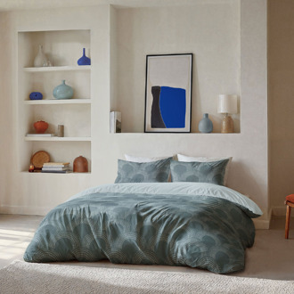 Byrklund Dekbedovertrek Curved Space - Tweepersoons (200x200 Cm) - Groen Microvezel - - Byrklund - Dekbed-Discounter.nl