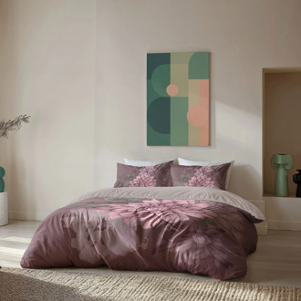 Byrklund Dekbedovertrek Dahlia Dreams - Tweepersoons (200x200 Cm) - Roze Microvezel - - Byrklund - Dekbed-Discounter.nl