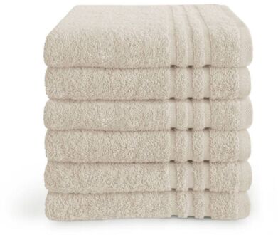 Byrklund Handdoek 50x100 cm 500gram Beige - 6 stuks