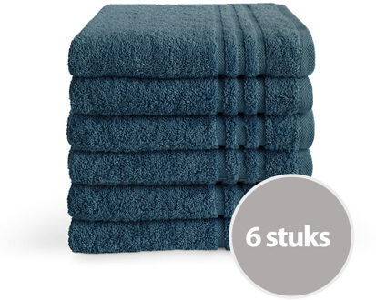 Byrklund Handdoek 50x100 cm 500gram Donkerblauw - 6 stuks