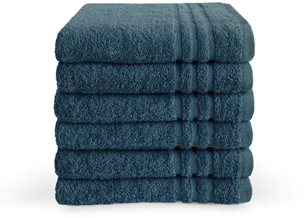 Byrklund Handdoek 50x100 cm 500gram Donkerblauw - 6 stuks