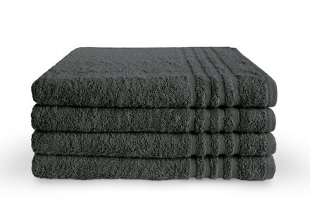 Byrklund Handdoek 70 x 140 cm 500gram Antraciet - 6 stuks - 70x140 cm