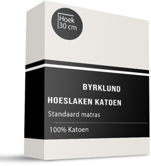 Byrklund Hoeslaken Katoen - 80x200cm - Off White - Byrklund - Dekbed-Discounter.nl - 80 x 200 cm