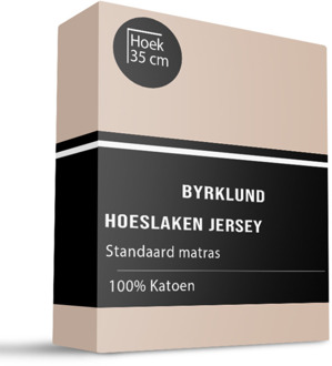 Byrklund Hoeslaken Katoen - Jersey Stretch - 90x220cm - Oud Roze - Byrklund - Dekbed-Discounter.nl