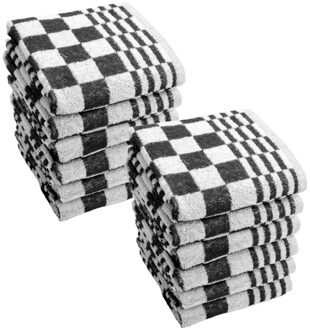 Byrklund Keukendoek Clean & Fresh Zwart - 12 stuks - 50x50 cm