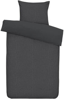 Byrklund Leen Bakker - Dekbedovertrek Cozy Contour - Antraciet - 140x220 Cm - Polyester - Grijs