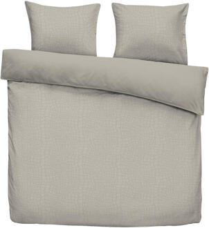 Byrklund Leen Bakker - Dekbedovertrek Cozy Contour - Zand - 240x220 Cm - Polyester - Grijs#Beige