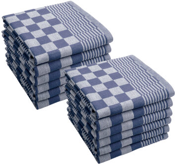 Byrklund Theedoek Clean & Tidy Blauw - 12 stuks - 50x70 cm
