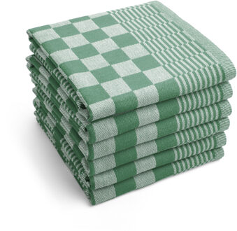 Byrklund Theedoek Clean & Tidy Groen - 6 stuks - 50x70 cm