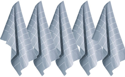 Byrklund Theedoek Do Dishes Blauw - 5 stuks - 50x70 cm