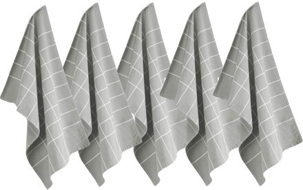 Byrklund Theedoek Do Dishes Grijs - 5 stuks - 50x70 cm