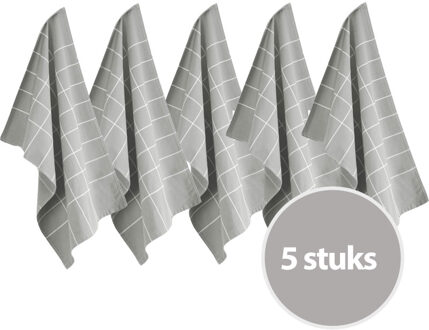 Byrklund Theedoek Do Dishes Grijs - 5 stuks - 50x70 cm