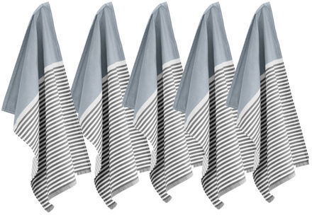 Byrklund Theedoek Dry Dishes Blauw - 5 stuks - 50x70 cm