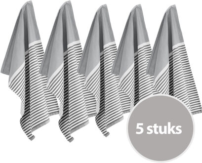 Byrklund Theedoek Dry Dishes Grijs - 5 stuks - 50x70 cm