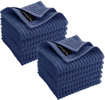 Byrklund Vaatdoek Clean & Shiny Blauw - 12 stuks - 30x30 cm