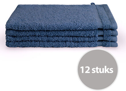 Byrklund Voordeelpakket Washandjes Blauw - 12 stuks