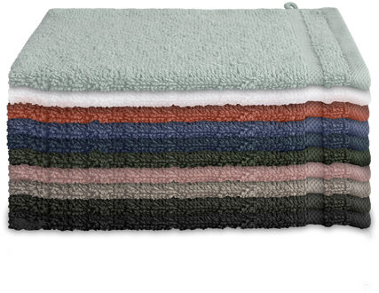 Byrklund Washandje 16 x 21 cm - per 4 verpakt - 450 gr/m2 - in 10 kleuren verkrijgbaar-Groen - 16x21 cm