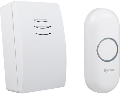 Byron Deurbelset draadloos draagbaar wit