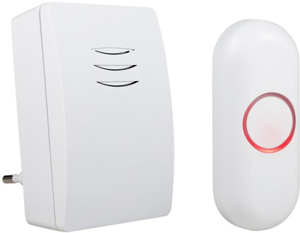 Byron Deurbelset draadloos plug-in wit