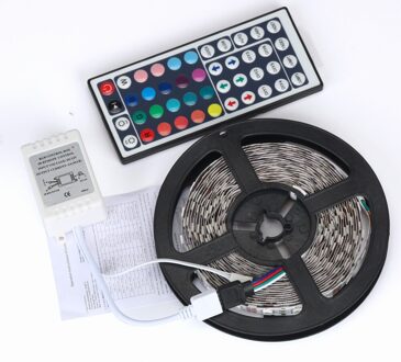 Bzoosio 5M 3528 Smd Rgb 20 Kleuren 8 Licht Patronen Led Strip Verlichting Smd Slingers 44 Knop controller Set JULY07