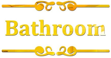 Bzoosio muursticker Creatieve Diy Persoonlijkheid 3D Muurstickers Wc Badkamer Tips Spiegel Stickers D5