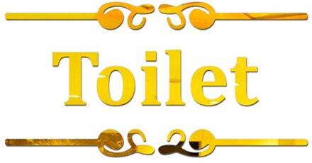 Bzoosio muursticker Creatieve Diy Persoonlijkheid 3D Muurstickers Wc Badkamer Tips Spiegel Stickers D5