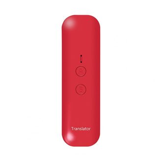 C-1 Bluetooth 5.0 Oplaadbare Snelle Verbinding Mini Draagbare Voice Multi-language Smart Vertaler Voor Overzeese Zakelijke Bijeenkomst Rood