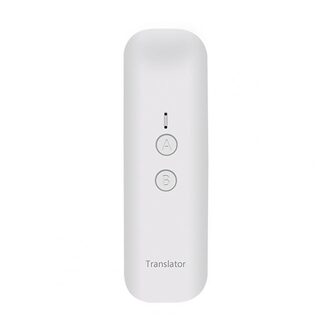 C-1 Bluetooth 5.0 Oplaadbare Snelle Verbinding Mini Draagbare Voice Multi-language Smart Vertaler Voor Overzeese Zakelijke Bijeenkomst wit