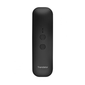 C-1 Bluetooth 5.0 Oplaadbare Snelle Verbinding Mini Draagbare Voice Multi-language Smart Vertaler Voor Overzeese Zakelijke Bijeenkomst zwart