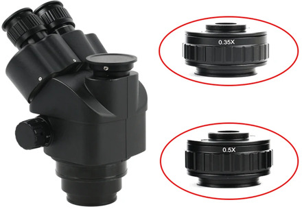 C-mount Lens 0.35X 0.5X CTV For Trinocular Stereo Microscope 25mm Camera Interface Microscope Camera Adapters