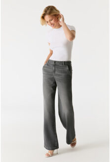C.O.J. Denim Wide leg chino smoke grey Grijs - 30-32