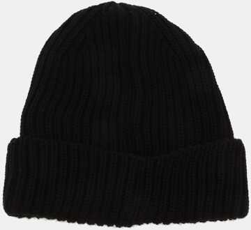 C.P. Company Accessoires C.P. Company Extrafine Merino Wool Goggle Beanie in Black Zwart