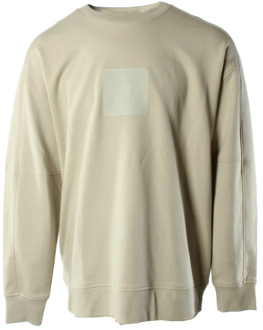 C.P. Company Beige Diagonal Fleece Sweater C.p. Company , Beige , Heren - 2XL