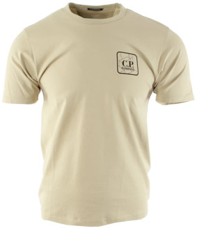 C.P. Company Beige Heren T-shirt C.p. Company , Beige , Heren - XS