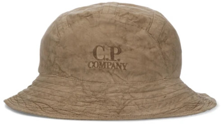 C.P. Company Bruine Hoeden voor Heren - Stijlvolle en Comfortabele Collectie C.p. Company , Brown , Heren - M