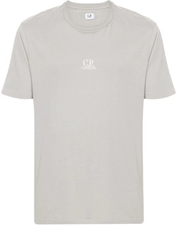 C.P. Company Casual Jersey T-shirt C.p. Company , Gray , Heren - 2Xl,Xl,L